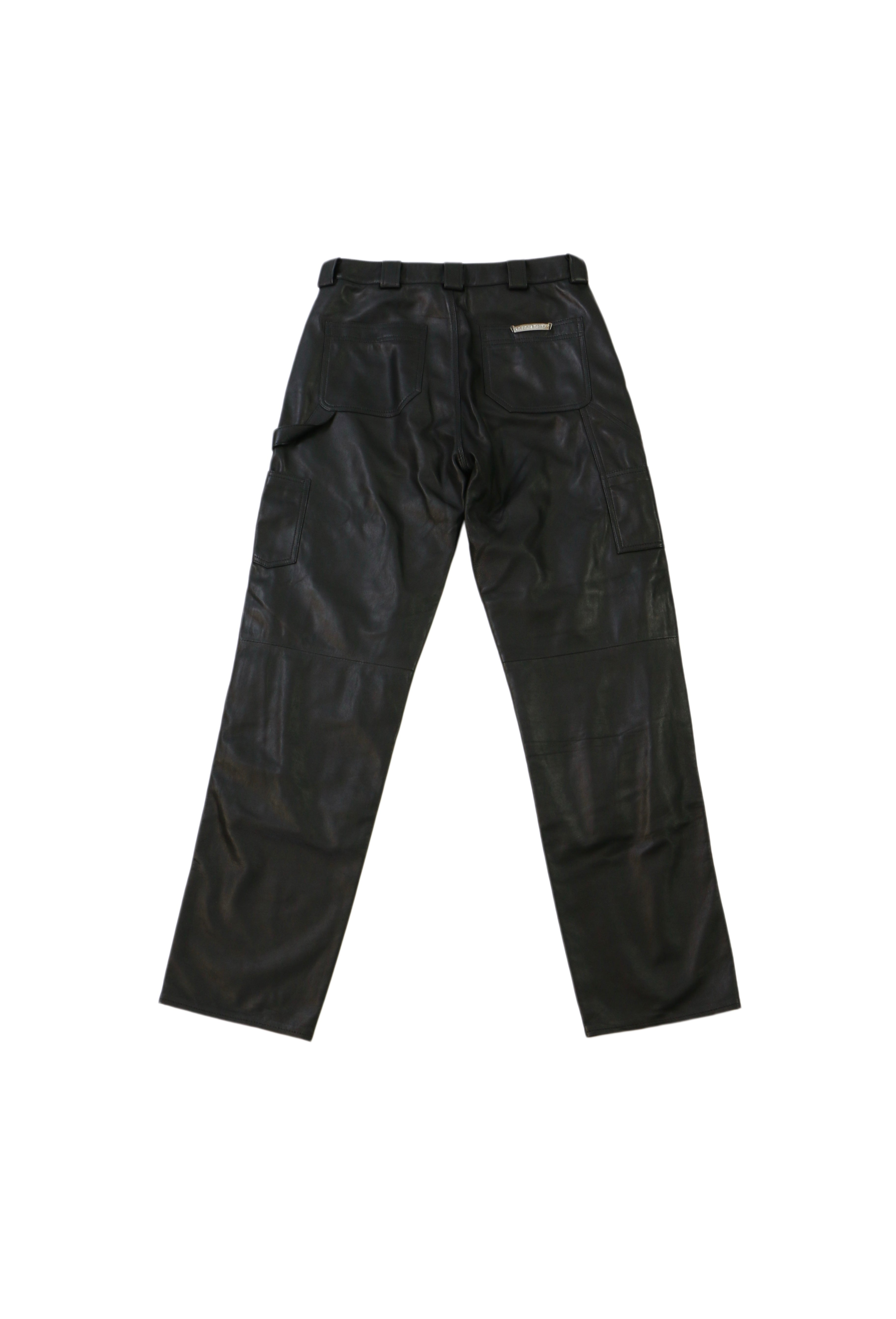 Chrome Hearts Black Fleur Leather Jeans