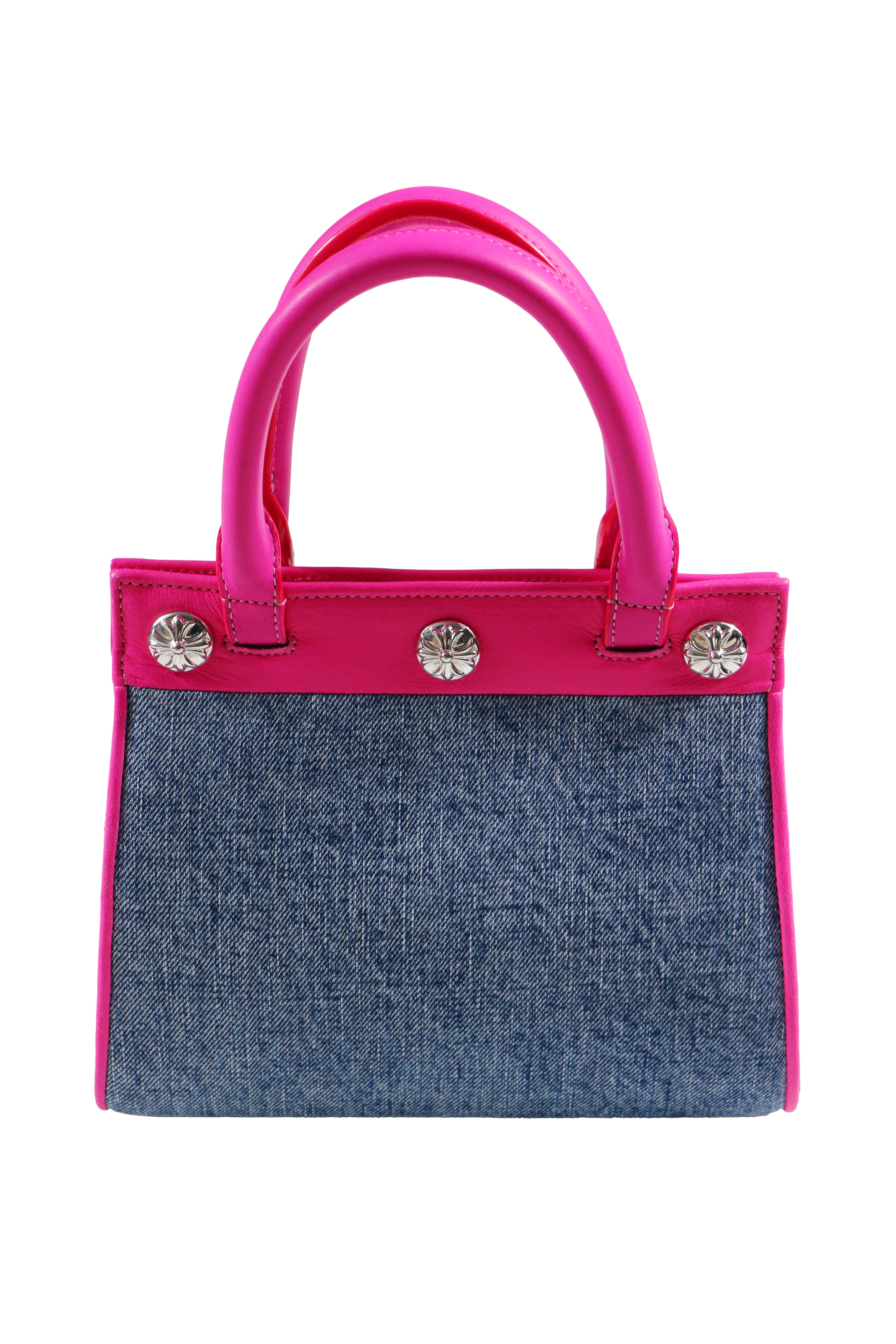 Chrome Hearts Denim Colorful Patches Drew Handbag