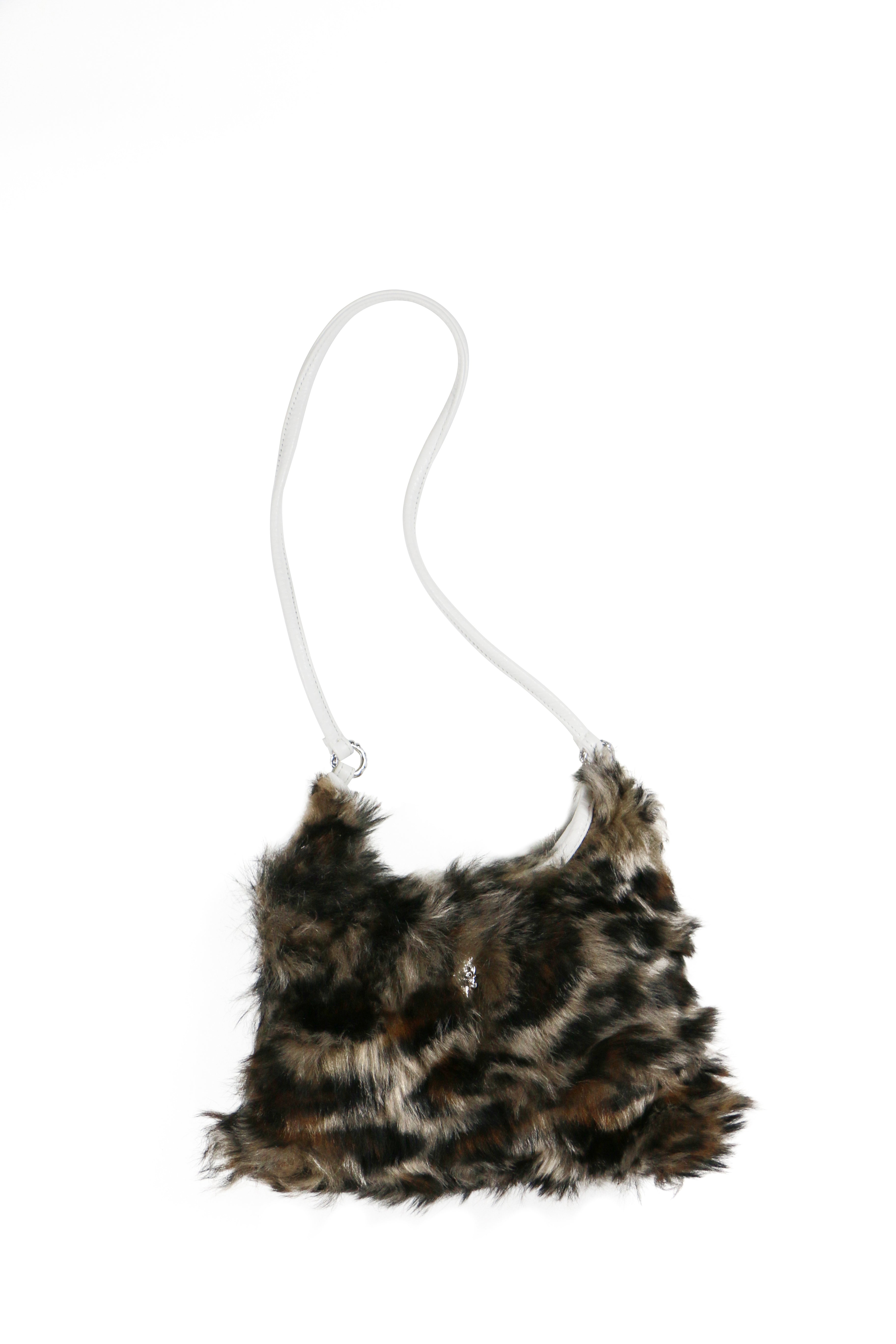 Chrome Hearts Leopard Fur Viv Bag