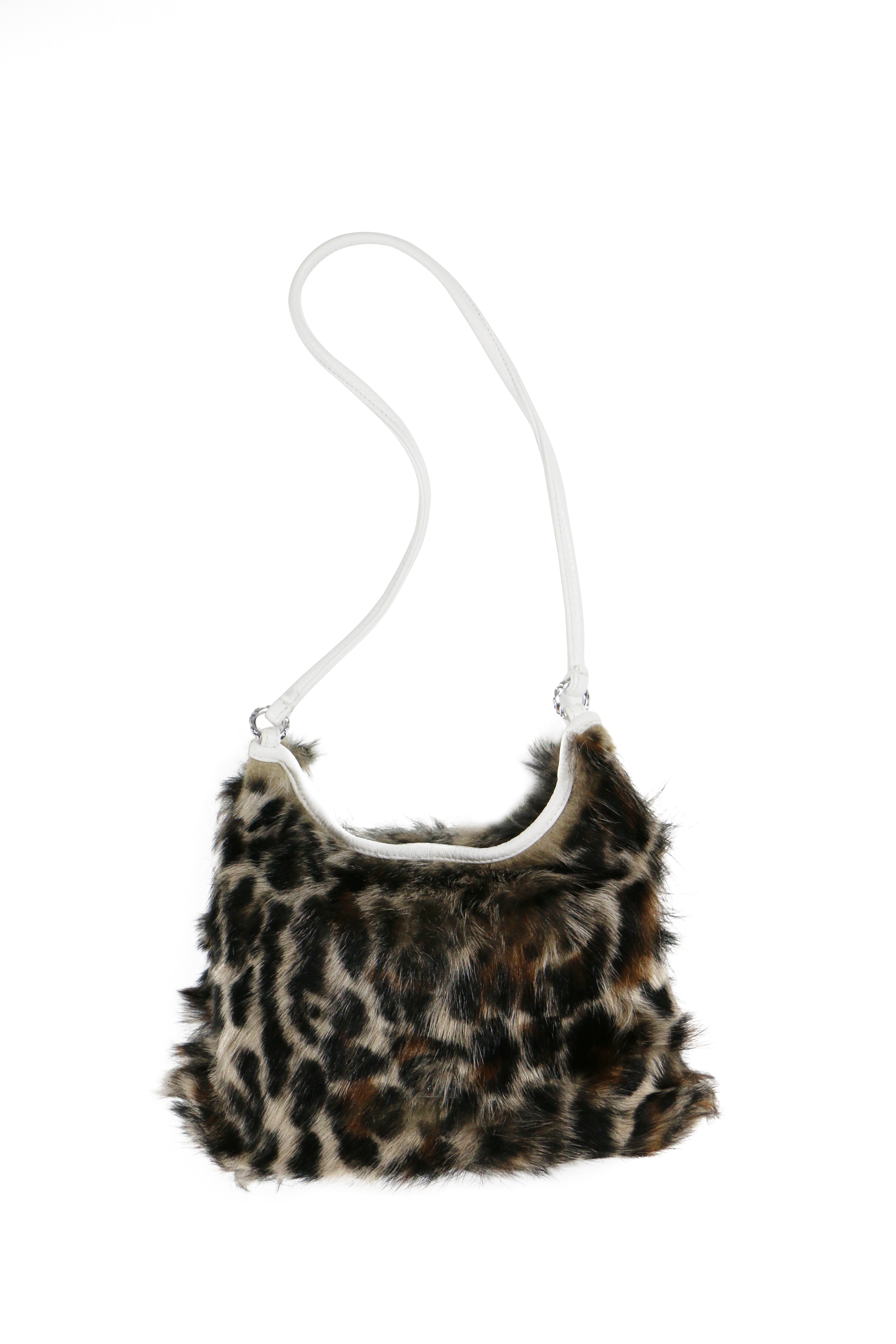 Chrome Hearts Leopard Fur Viv Bag