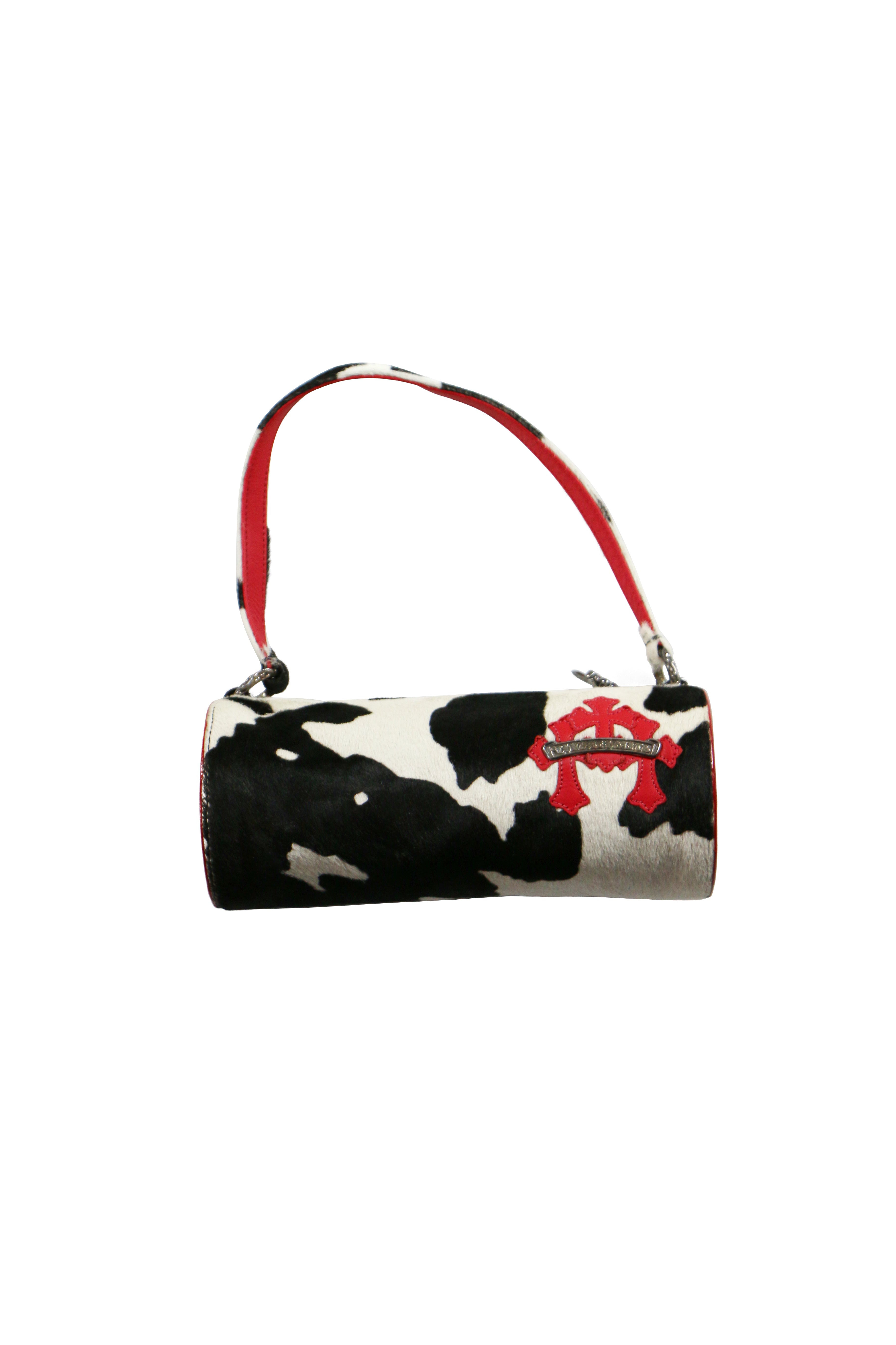 Chrome Hearts Red Cow Fur Grind Bag