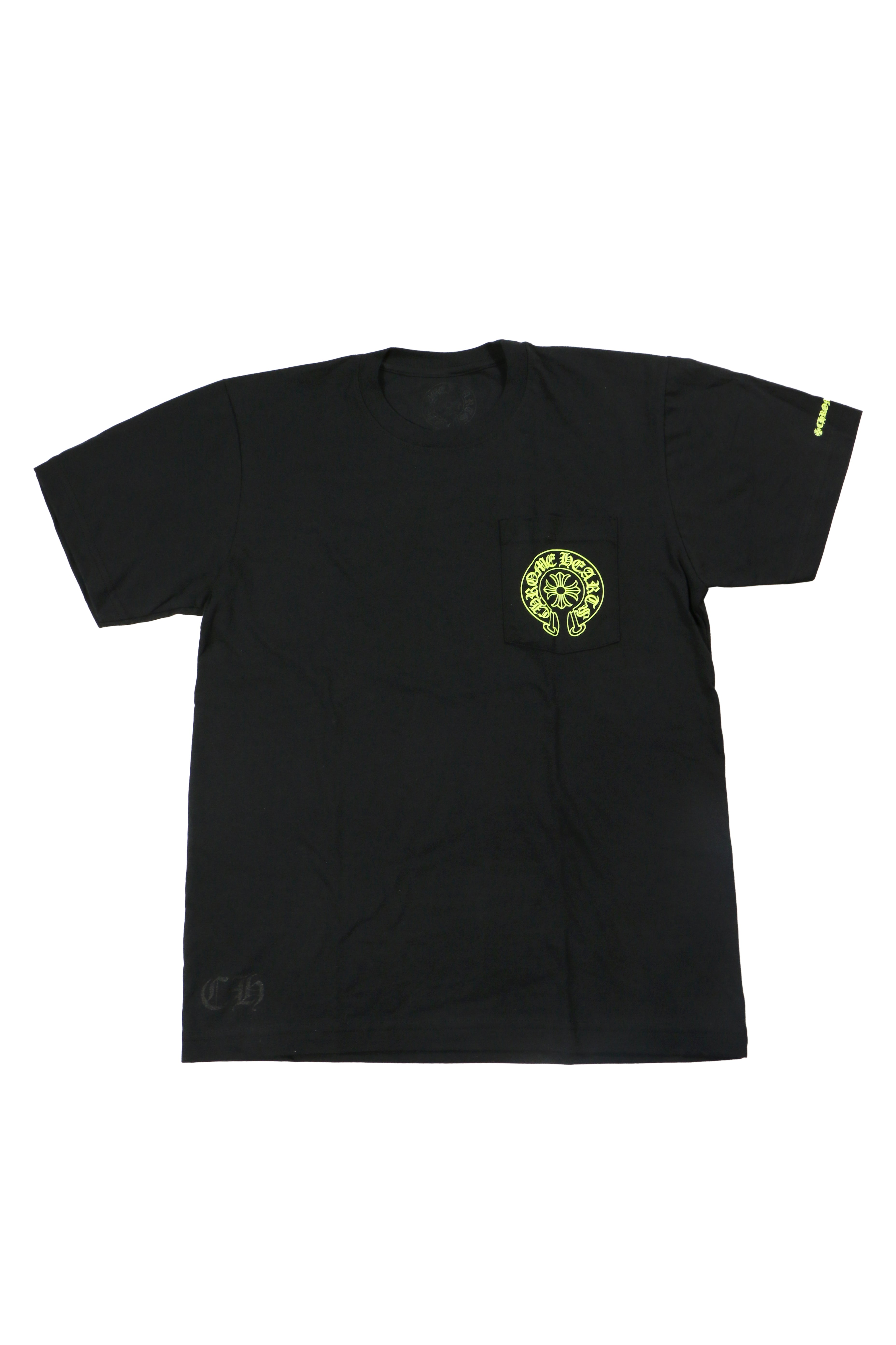 Chrome Hearts Black Neon Horseshoe Tee
