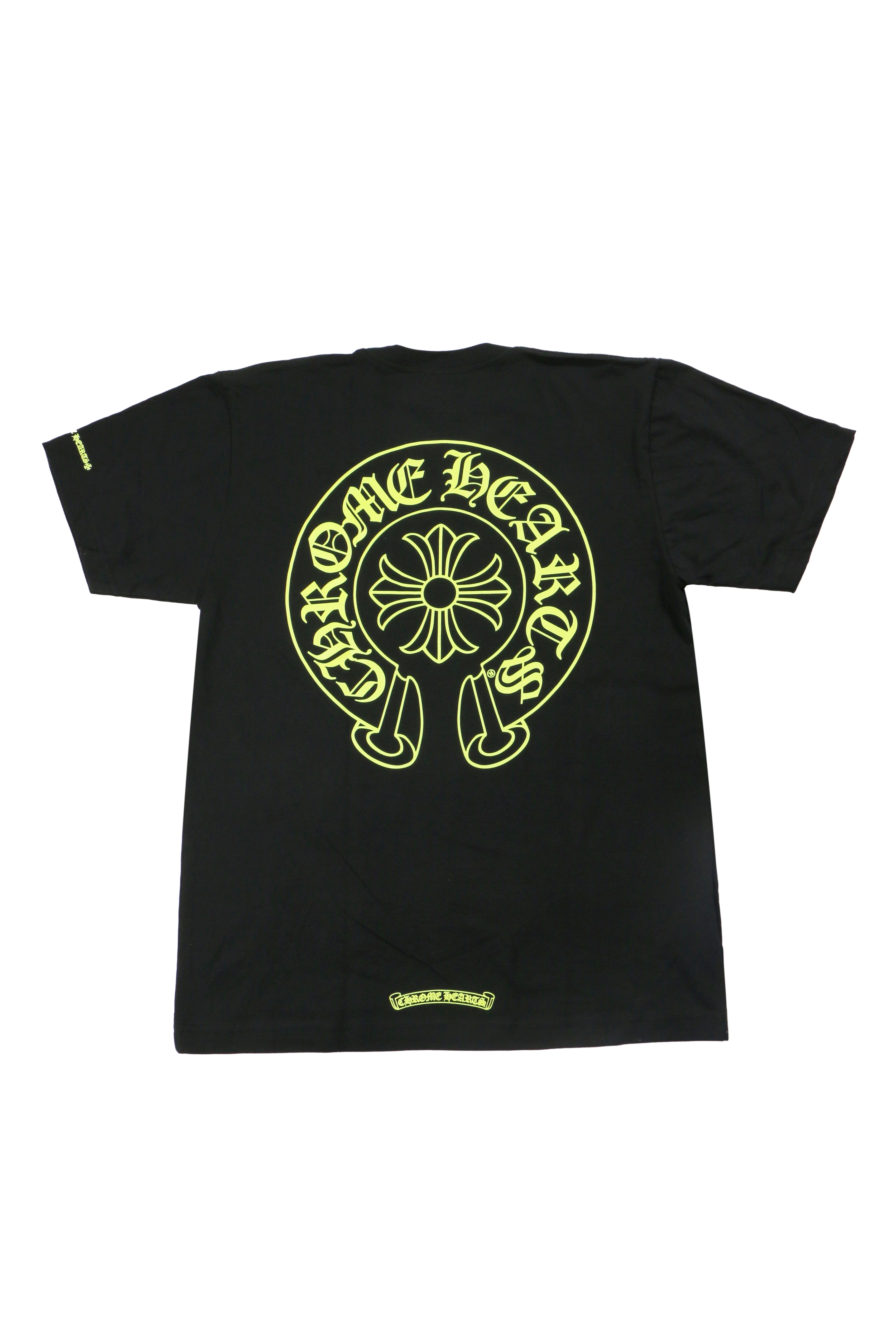 Chrome Hearts Black Neon Horseshoe Tee