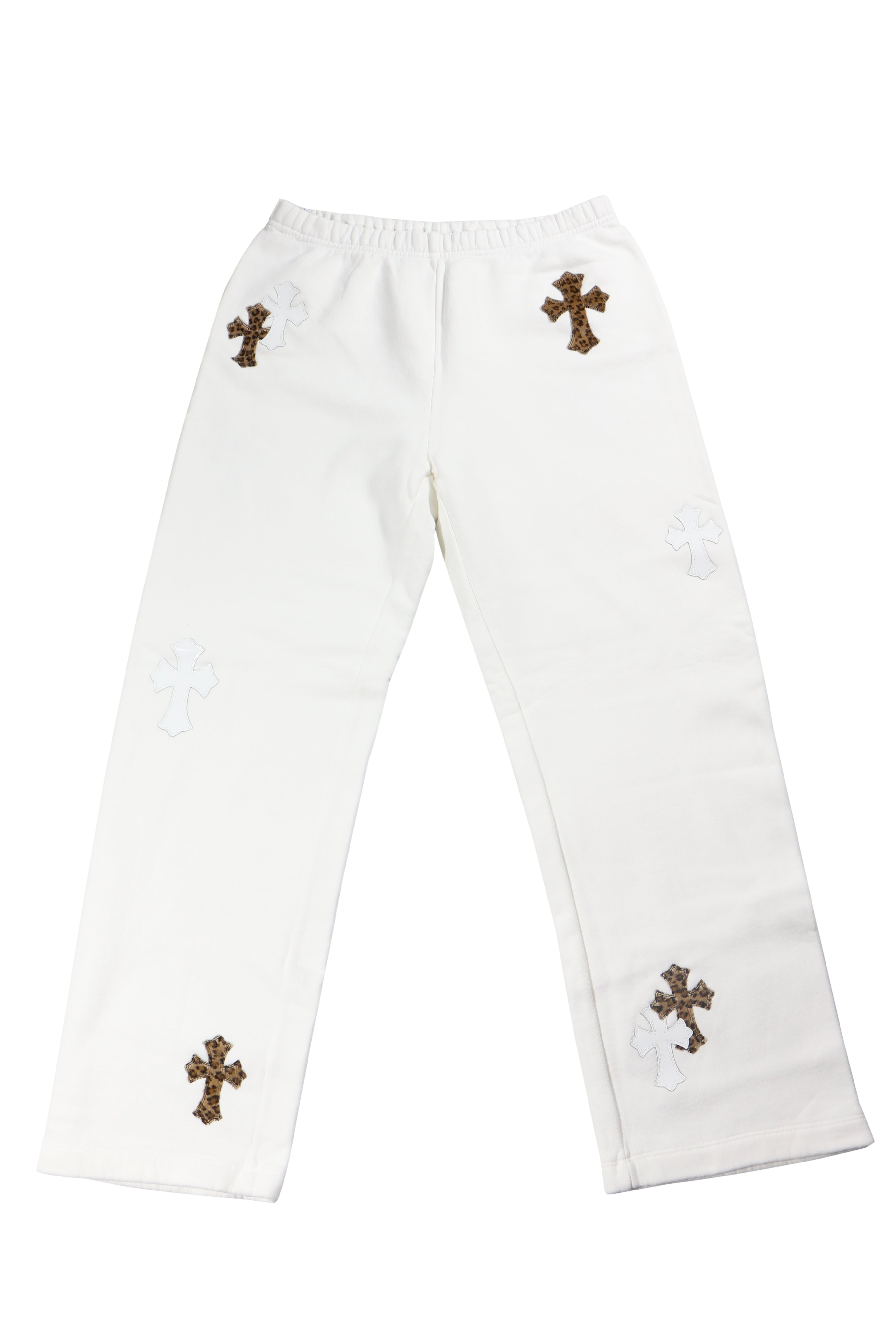 Chrome Hearts White Leopard Patches Pants