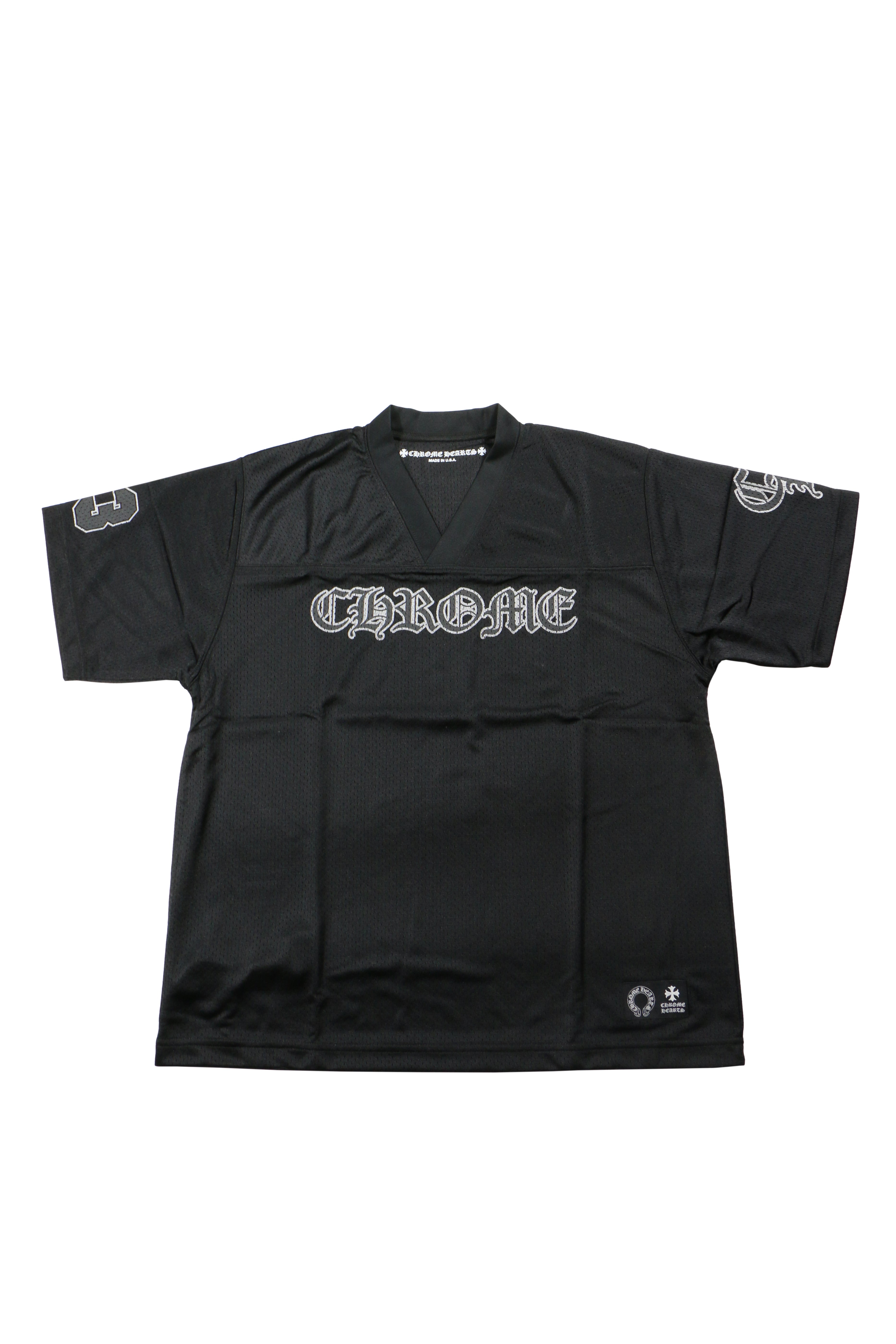 Chrome Hearts Black Mesh Jersey Short Sleeve