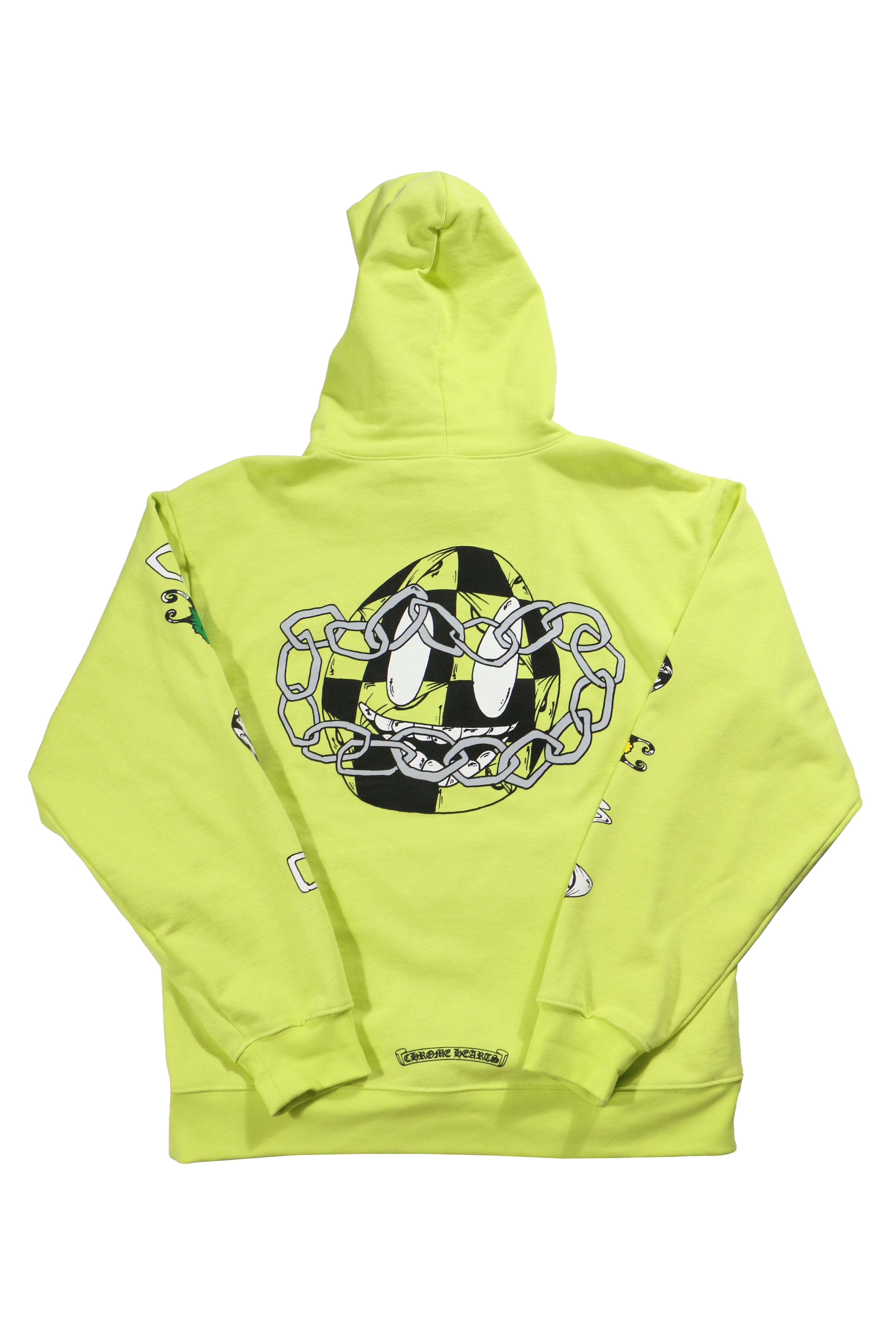 Chrome Hearts Mattyboy Neon Green Graphic Hoodie