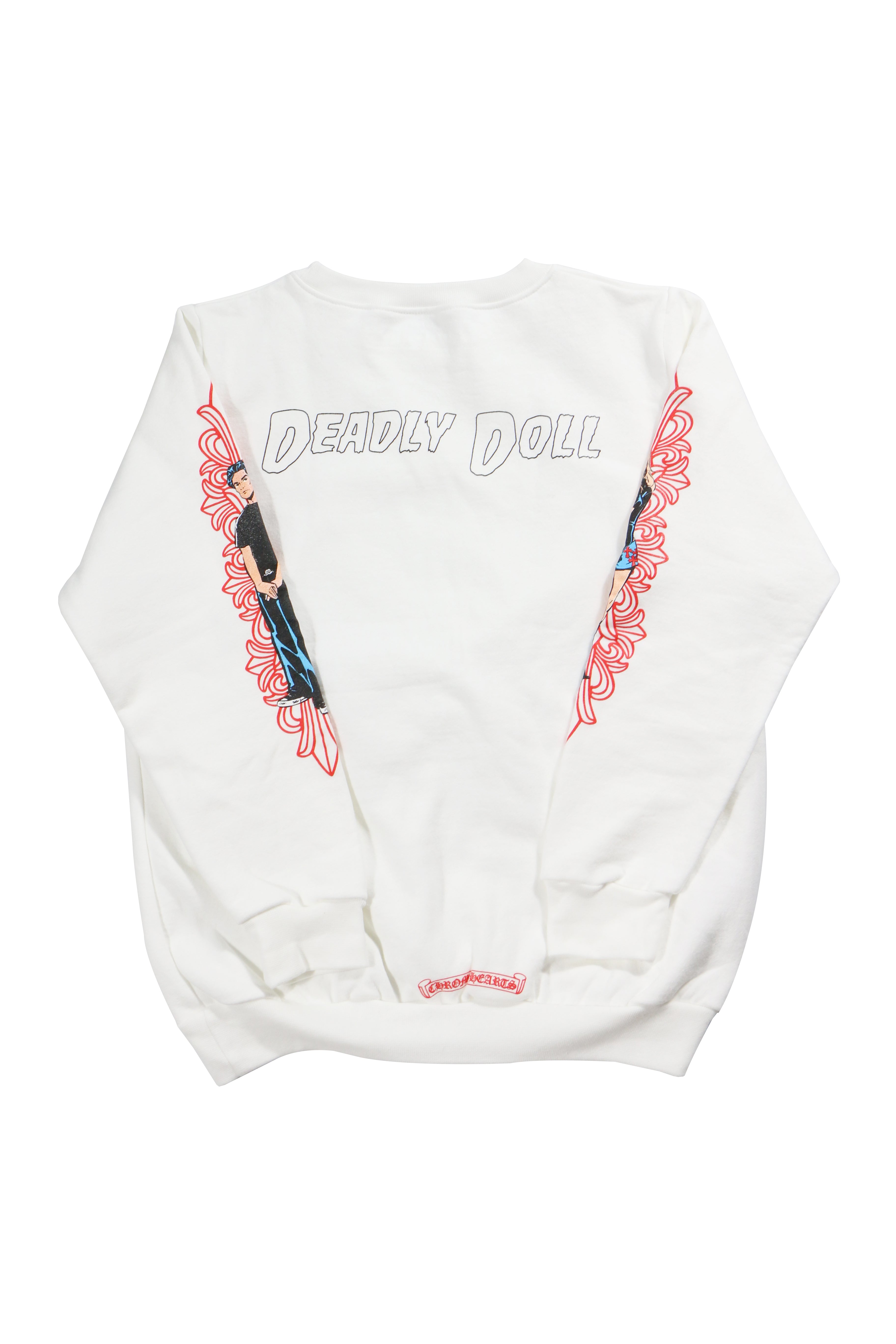 Chrome Hearts Deadlydoll White Crewneck 12Y