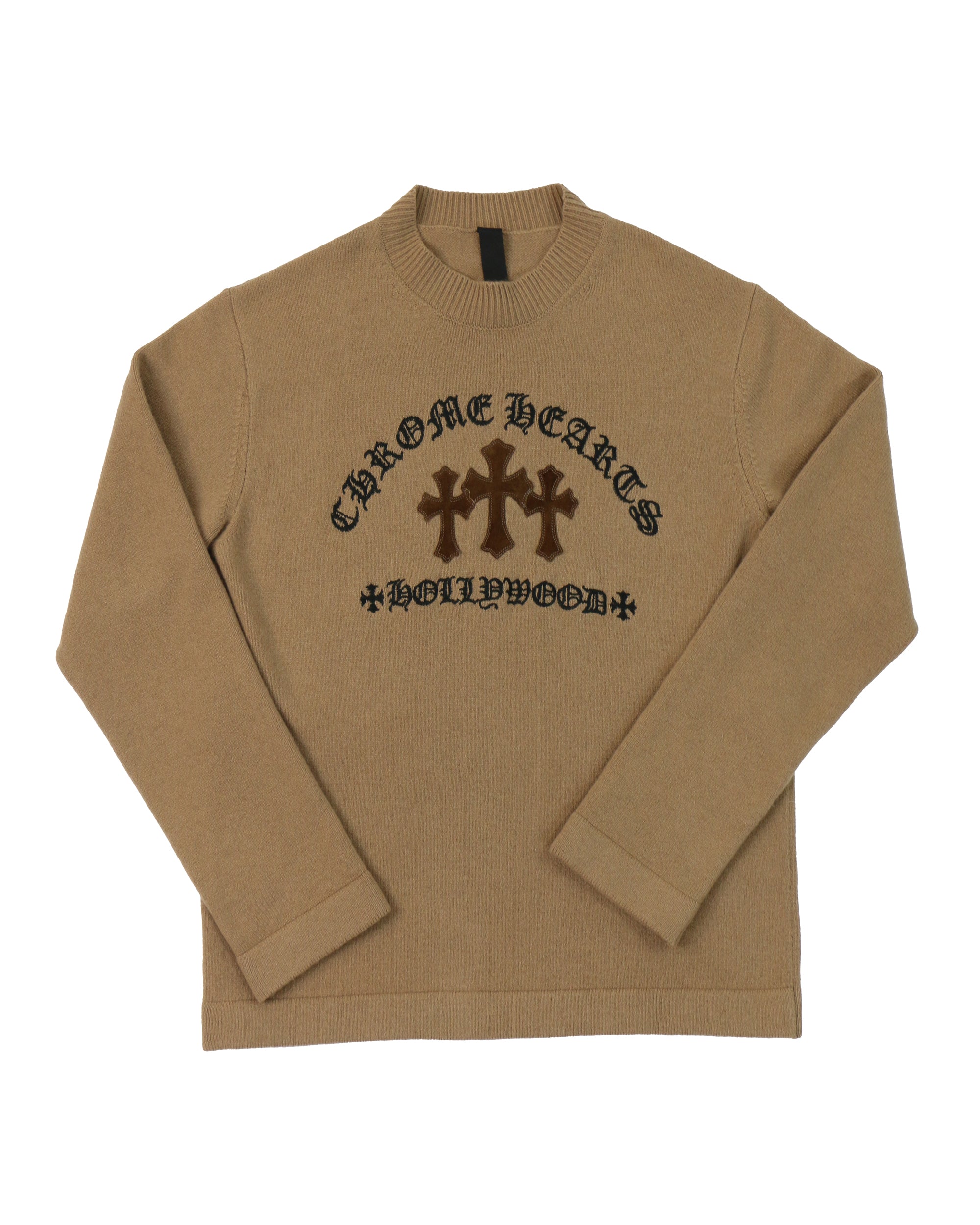 Chrome Hearts Brown Triple Patches Cashmere Sweater