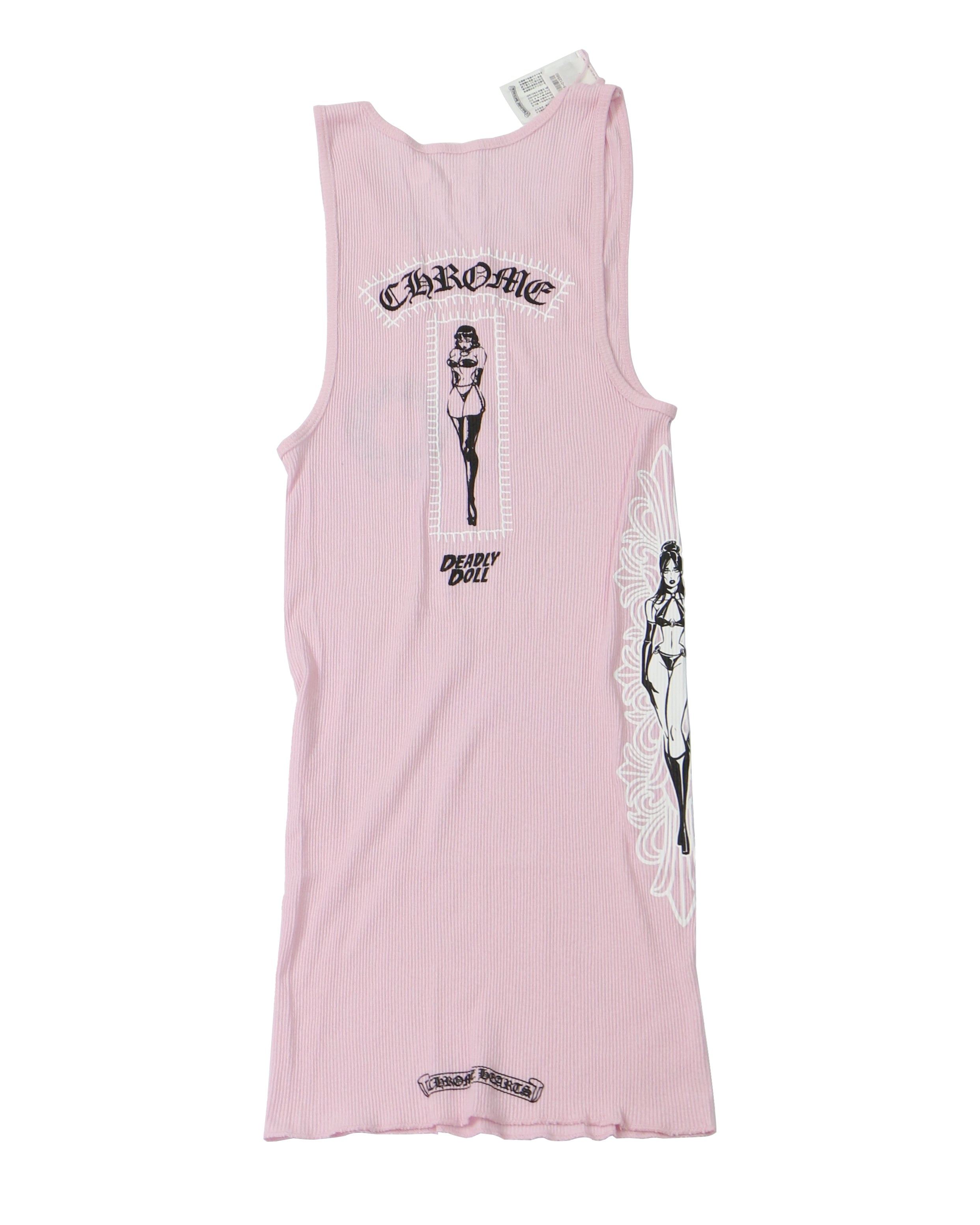 Chrome Hearts Deadly Doll Pink Tank Top