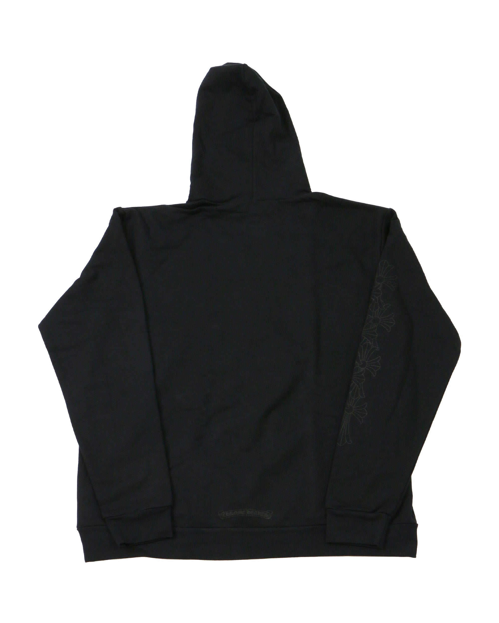 Chrome Hearts Miami Exclusive Shoulder Crosses Black Hoodie
