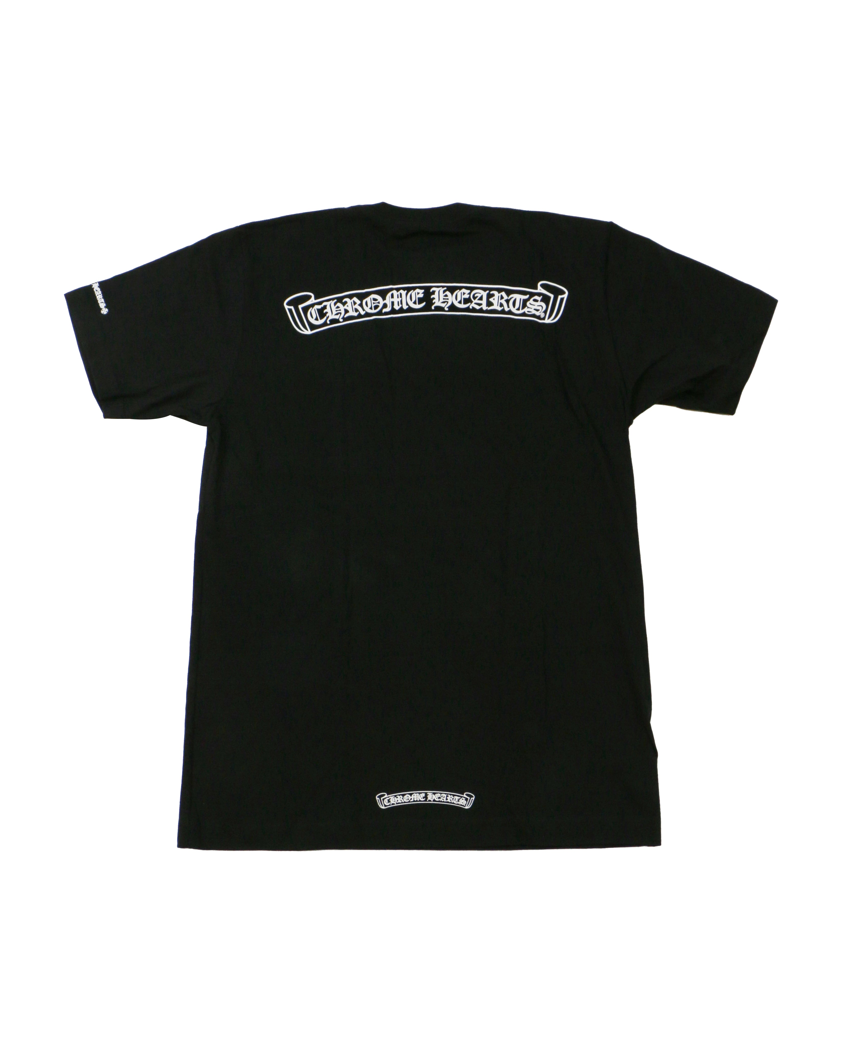 Chrome Hearts Black Scroll Short Sleeve