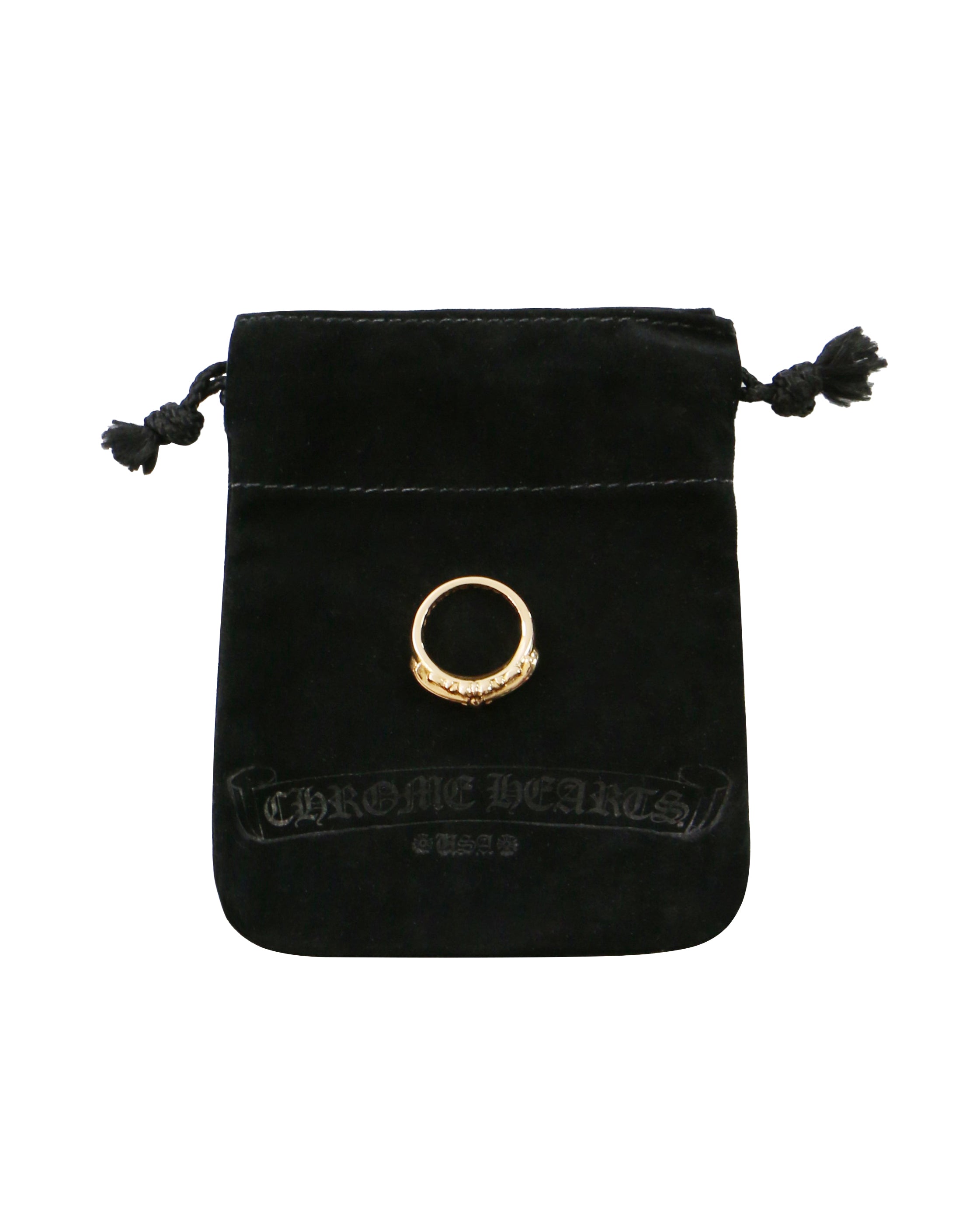 Chrome Hearts 22k Gold Floral Ring