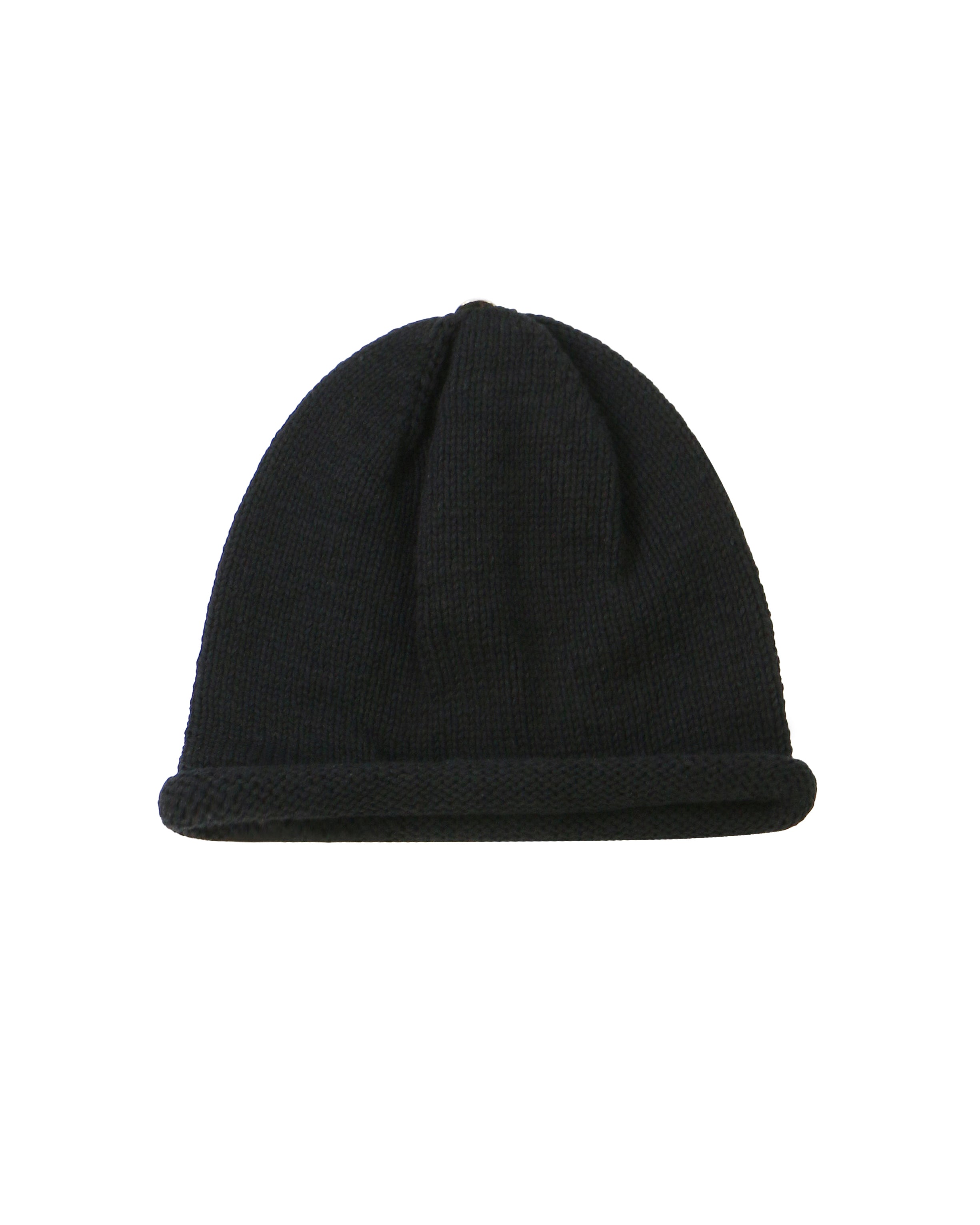 Chrome Hearts Black Cashmere Cross Knit Beanie