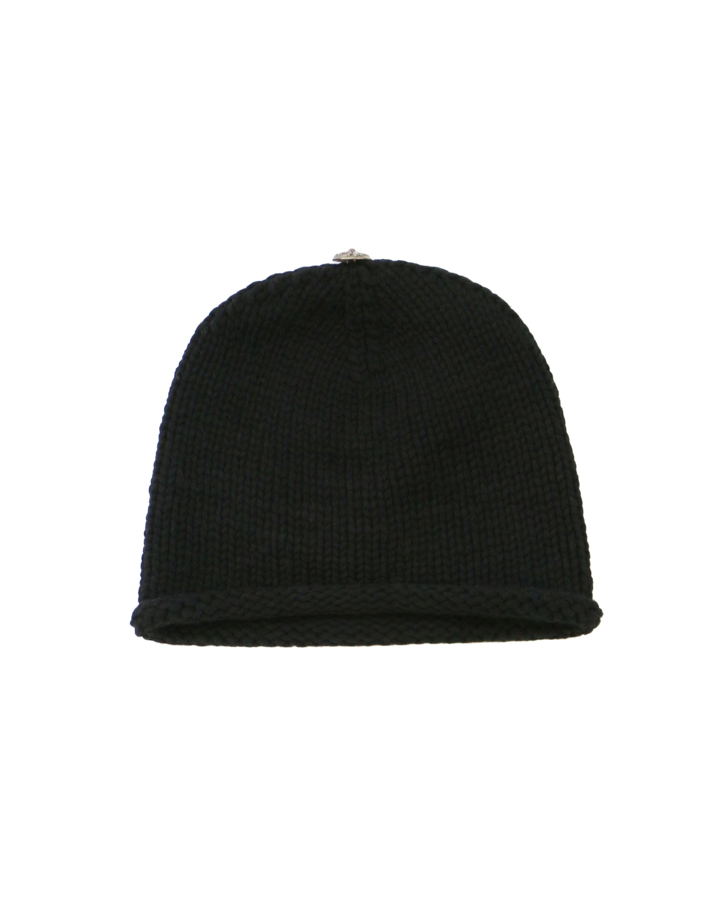 Chrome Hearts Black Silver Cross Patches Beanie